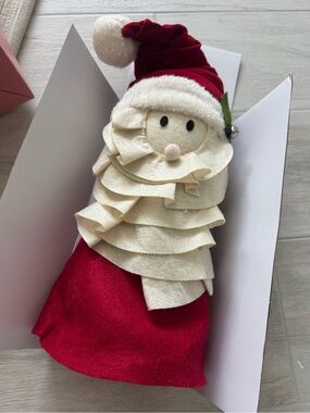NIB Pottery Barn Kids Santa Claus Christmas Tree Topper Holiday